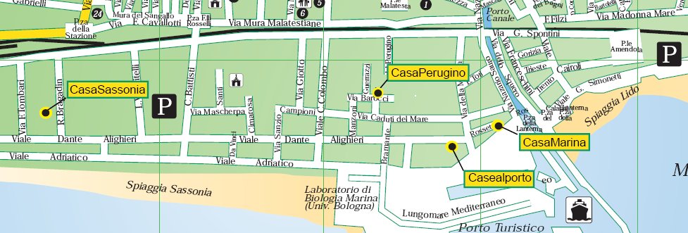 Fano Residence Casealporto - CasaPerugino Mappa
